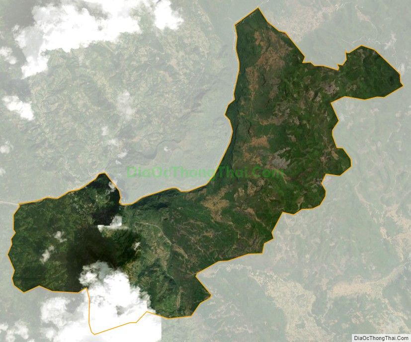 Bản đồ vệ tinh xã Khánh Xuân, huyện Bảo Lạc