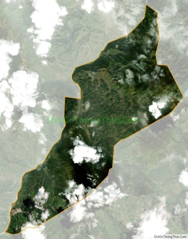 Bản đồ vệ tinh Thị trấn Pác Miầu, huyện Bảo Lâm