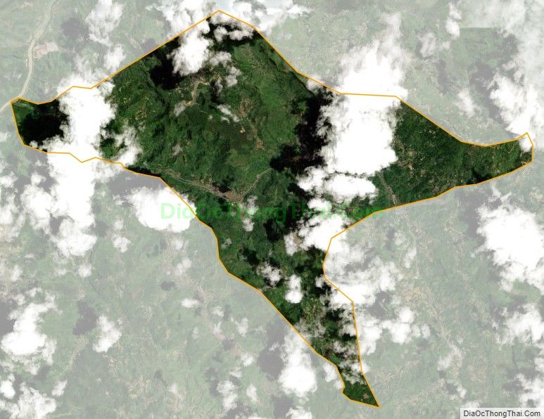 Bản đồ vệ tinh xã Thái Học, huyện Bảo Lâm
