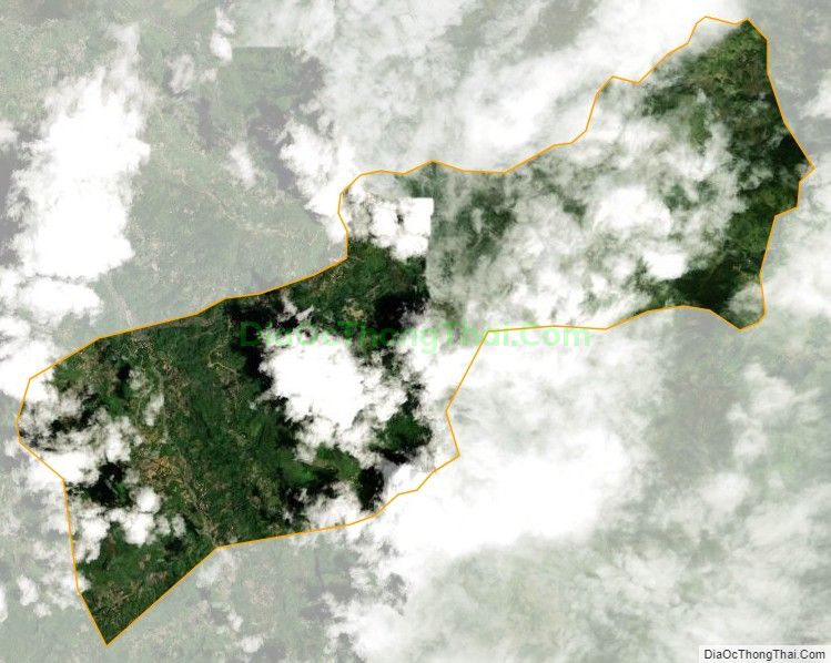 Bản đồ vệ tinh xã Thái Sơn, huyện Bảo Lâm
