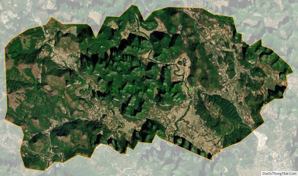 Bản đồ vệ tinh xã Thị Hoa, huyện Hạ Lang
