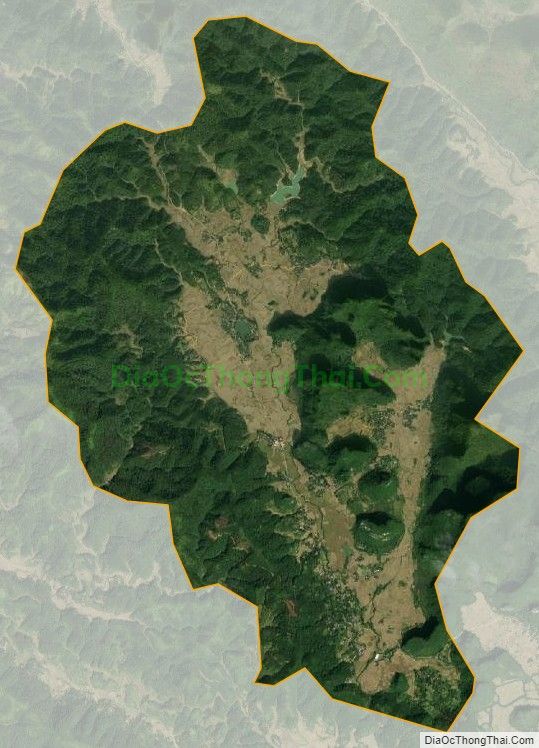 Bản đồ vệ tinh xã Đào Ngạn (cũ), huyện Hà Quảng