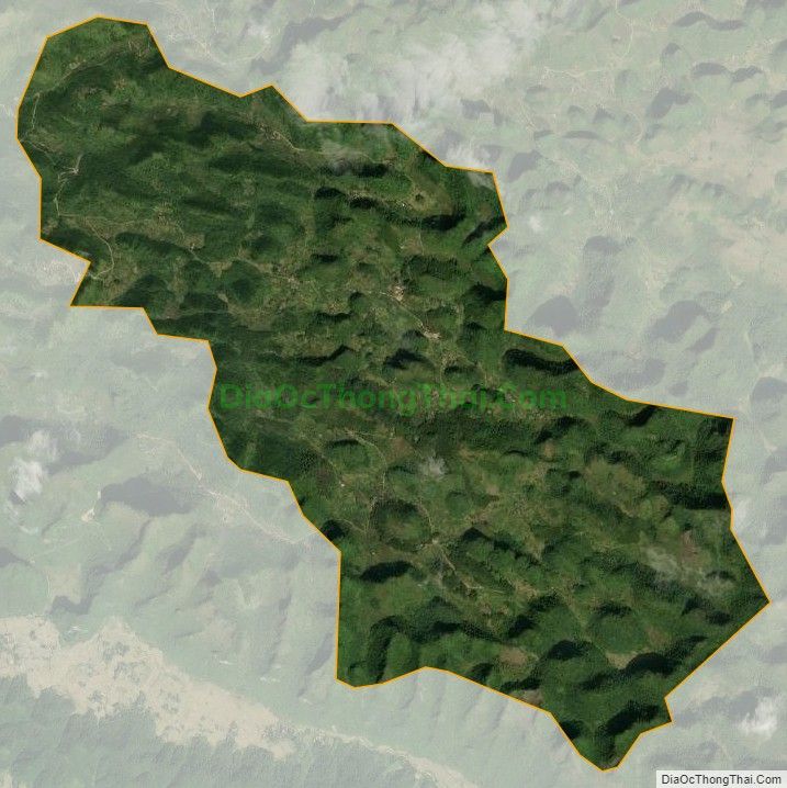 Bản đồ vệ tinh xã Hạ Thôn (cũ), huyện Hà Quảng