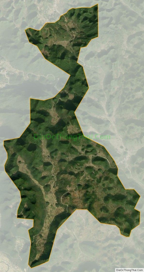 Bản đồ vệ tinh xã Kéo Yên (cũ), huyện Hà Quảng