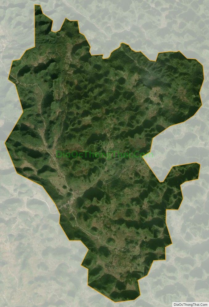 Bản đồ vệ tinh xã Lũng Nặm, huyện Hà Quảng