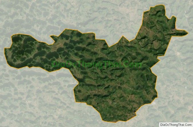 Bản đồ vệ tinh xã Nội Thôn, huyện Hà Quảng