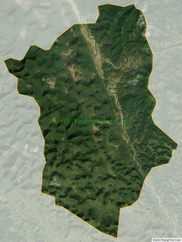 Bản đồ vệ tinh xã Quý Quân, huyện Hà Quảng