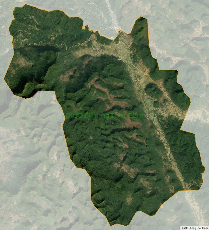 Bản đồ vệ tinh xã Sóc Hà, huyện Hà Quảng