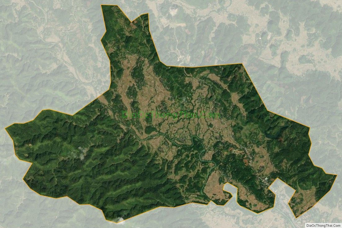 Bản đồ vệ tinh xã Đức Long, huyện Hòa An