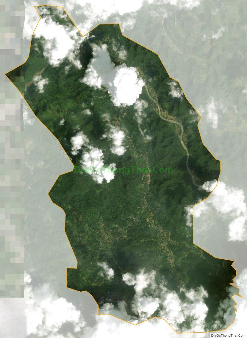 Bản đồ vệ tinh xã Hồng Nam, huyện Hòa An