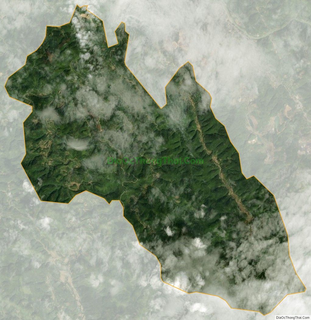Bản đồ vệ tinh xã Lê Chung, huyện Hòa An