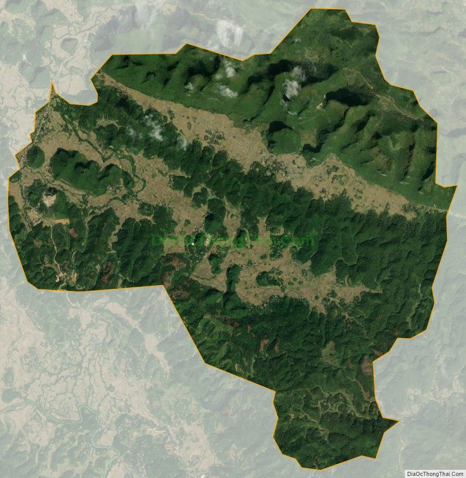 Bản đồ vệ tinh xã Nam Tuấn, huyện Hòa An