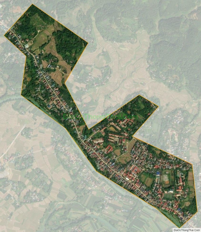 Bản đồ vệ tinh Thị trấn Nước Hai, huyện Hòa An