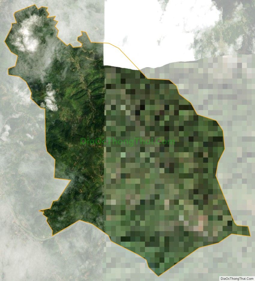 Bản đồ vệ tinh xã Quang Trung, huyện Hòa An