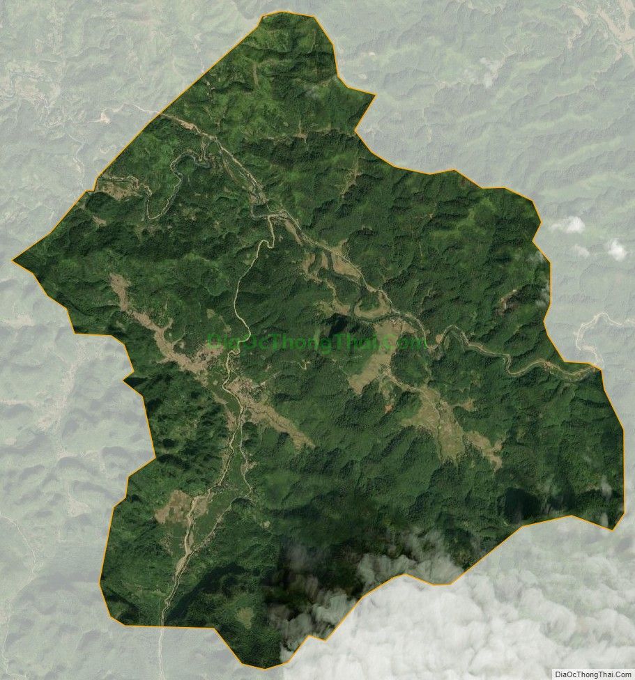 Bản đồ vệ tinh xã Trương Lương, huyện Hòa An