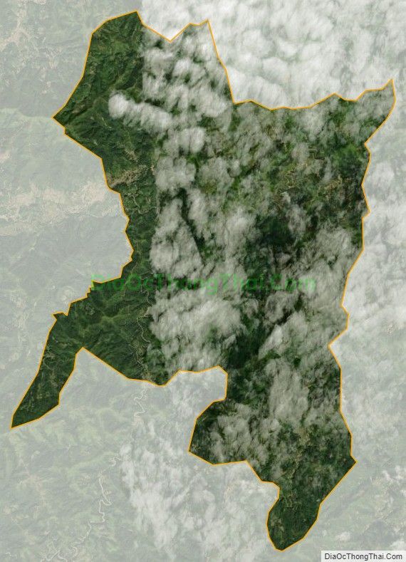 Bản đồ vệ tinh xã Hoa Thám, huyện Nguyên Bình
