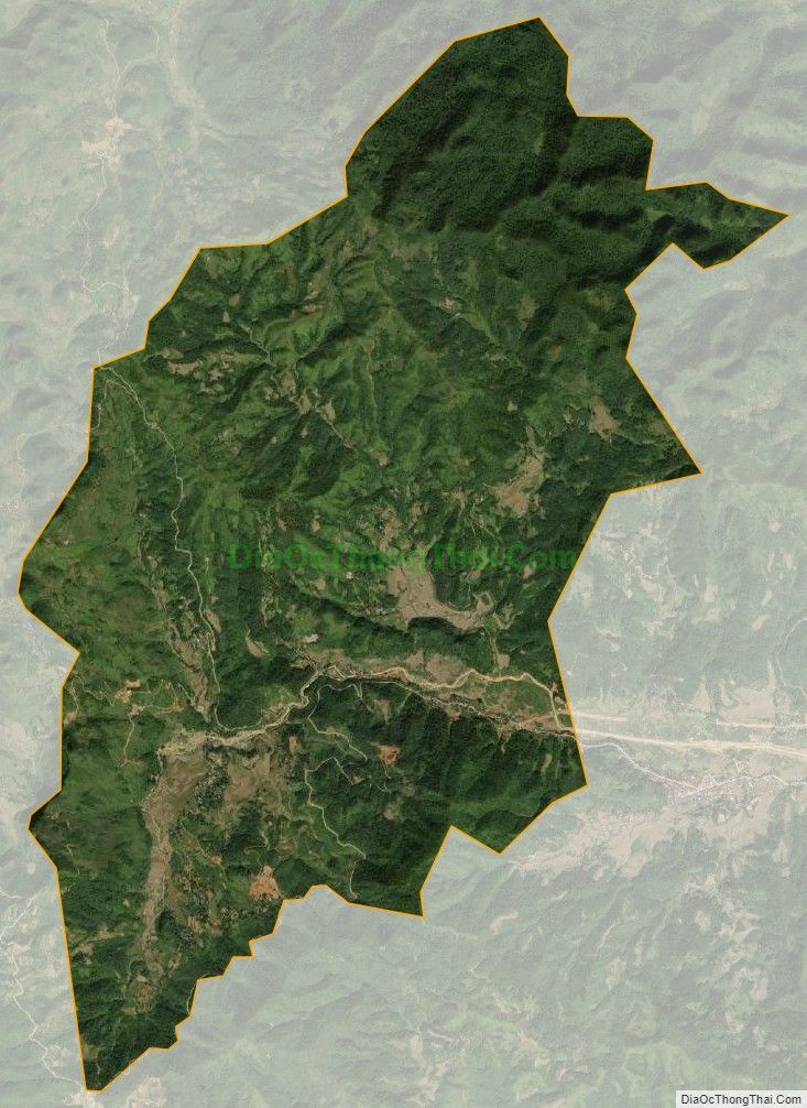 Bản đồ vệ tinh xã Thể Dục, huyện Nguyên Bình