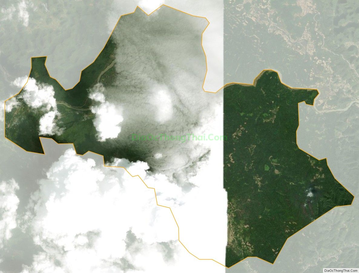 Bản đồ vệ tinh xã Tiên Thành, huyện Quảng Hòa