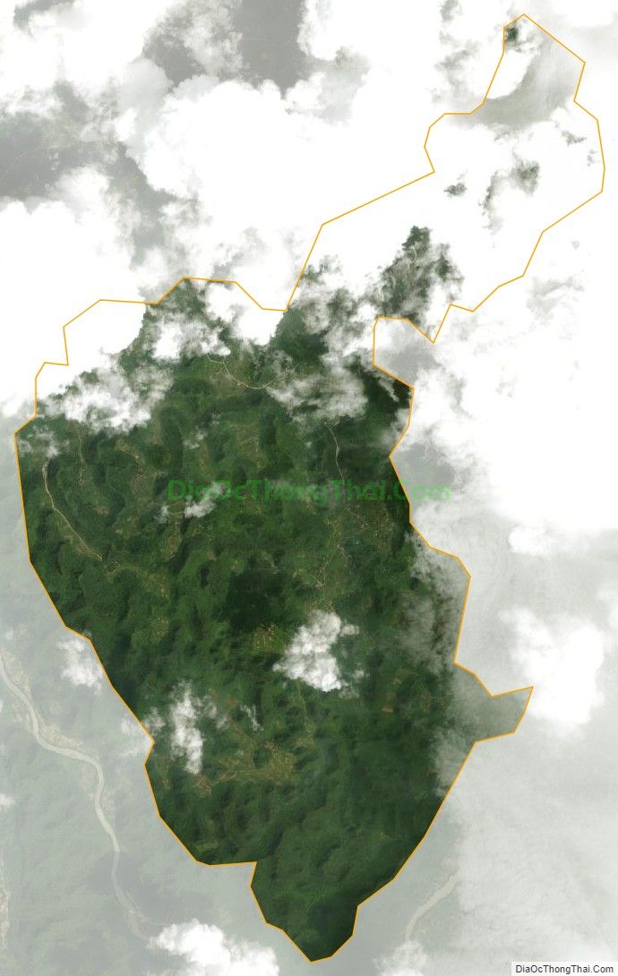 Bản đồ vệ tinh xã Hoàng Hải (cũ), huyện Quảng Uyên