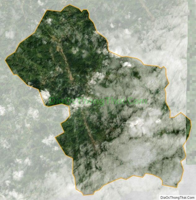 Bản đồ vệ tinh xã Canh Tân, huyện Thạch An