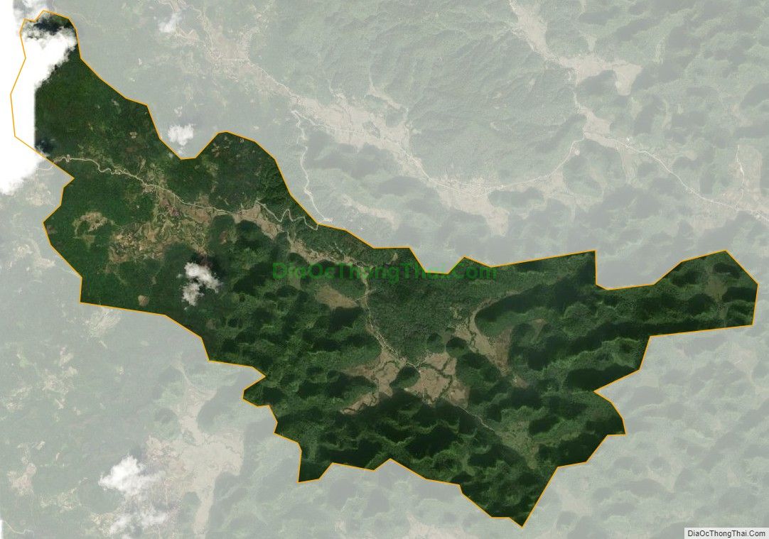 Bản đồ vệ tinh xã Danh Sỹ (cũ), huyện Thạch An