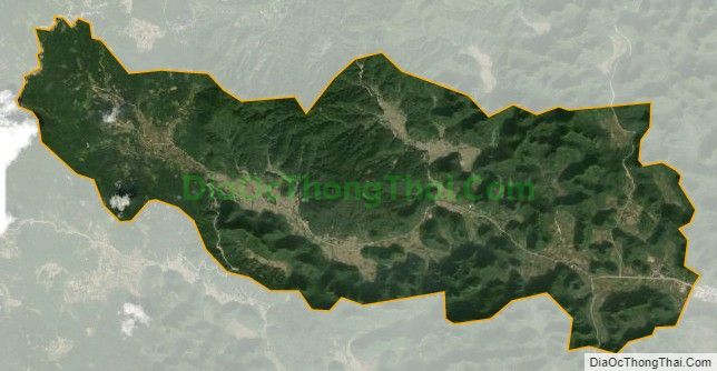 Bản đồ vệ tinh xã Đức Long, huyện Thạch An