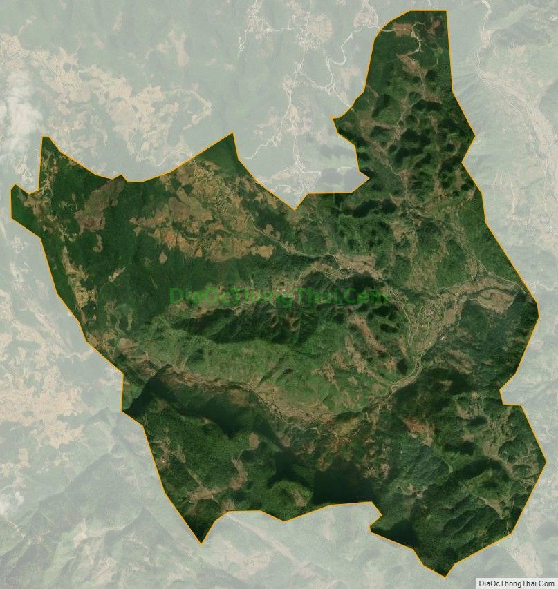 Bản đồ vệ tinh xã Cần Nông, huyện Hà Quảng