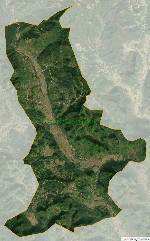 Bản đồ vệ tinh xã Cần Yên (cũ), huyện Thông Nông