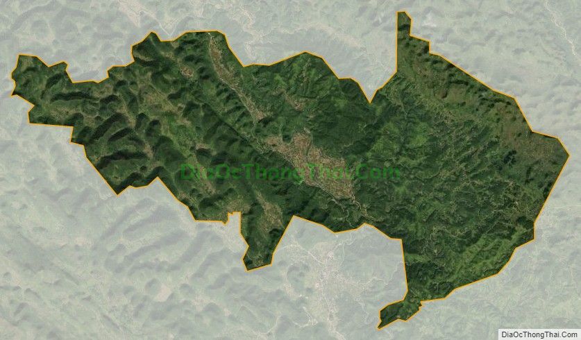 Bản đồ vệ tinh xã Đa Thông, huyện Hà Quảng