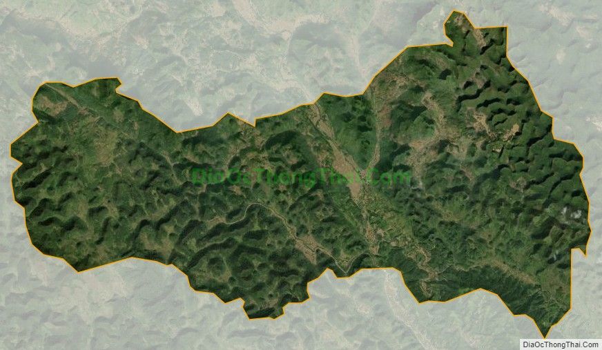 Bản đồ vệ tinh xã Lương Thông, huyện Hà Quảng