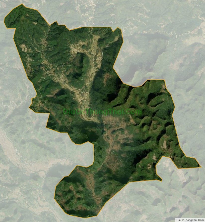 Bản đồ vệ tinh xã Vị Quang (cũ), huyện Thông Nông