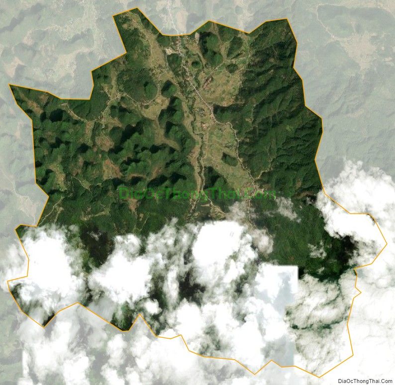 Bản đồ vệ tinh xã Cao Chương, huyện Trùng Khánh