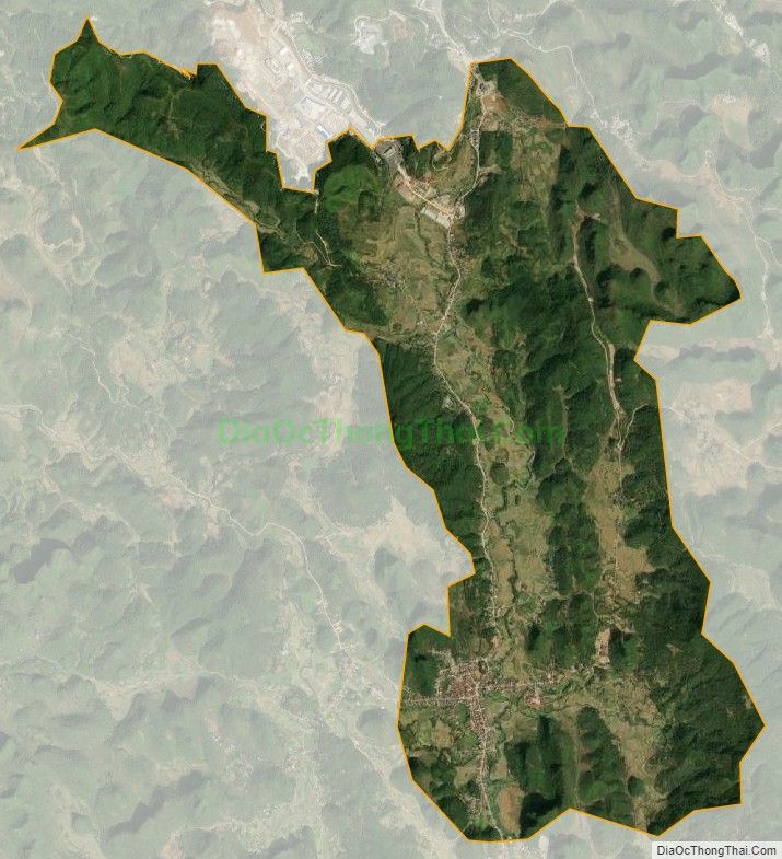 Bản đồ vệ tinh Thị trấn Hùng Quốc (cũ), huyện Trà Lĩnh