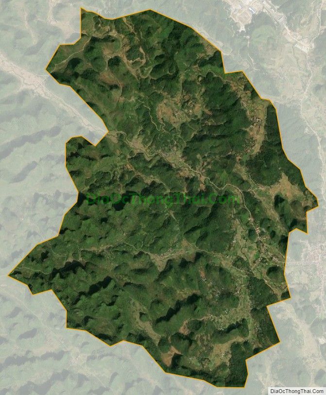 Bản đồ vệ tinh xã Quang Hán (cũ), huyện Trà Lĩnh