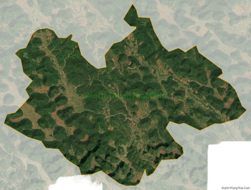 Bản đồ vệ tinh xã Quang Trung (cũ), huyện Trà Lĩnh