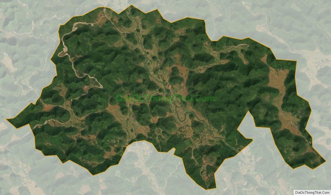 Bản đồ vệ tinh xã Tri Phương (cũ), huyện Trà Lĩnh