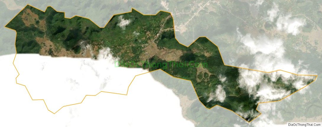 Bản đồ vệ tinh xã Cảnh Tiên (cũ), huyện Trùng Khánh