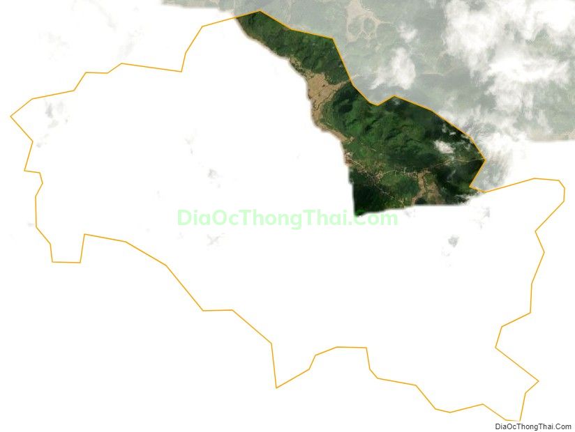 Bản đồ vệ tinh xã Đức Hồng, huyện Trùng Khánh
