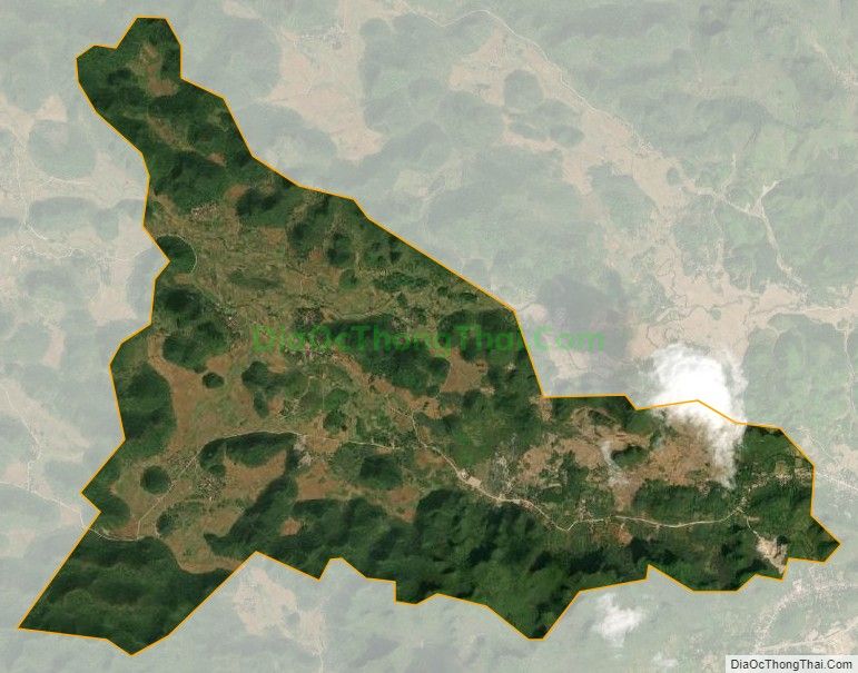 Bản đồ vệ tinh xã Lăng Hiếu, huyện Trùng Khánh