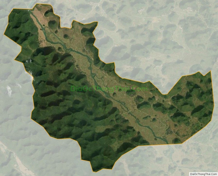 Bản đồ vệ tinh xã Ngọc Côn, huyện Trùng Khánh