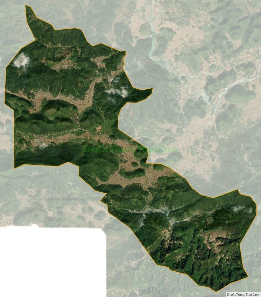 Bản đồ vệ tinh xã Phong Châu, huyện Trùng Khánh
