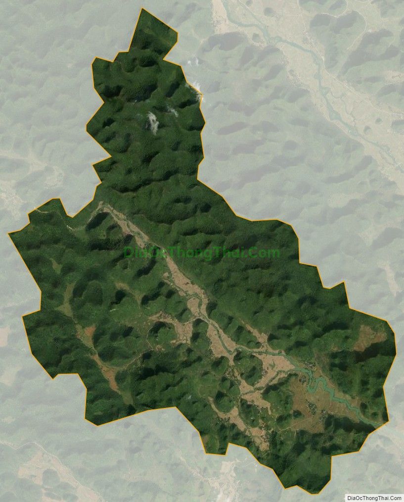 Bản đồ vệ tinh xã Phong Nặm, huyện Trùng Khánh