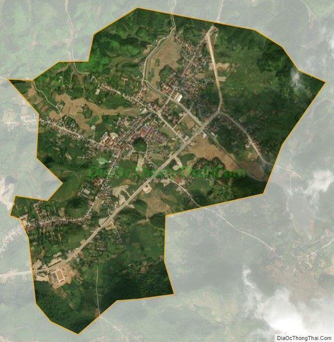 Bản đồ vệ tinh Thị trấn Trùng Khánh, huyện Trùng Khánh
