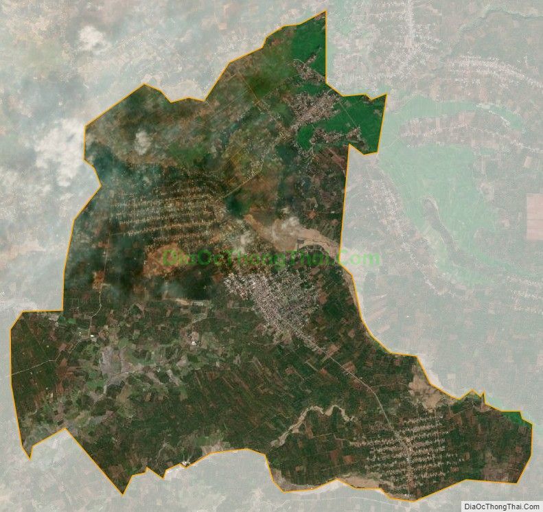 Bản đồ vệ tinh xã Ea Bar, huyện Buôn Đôn