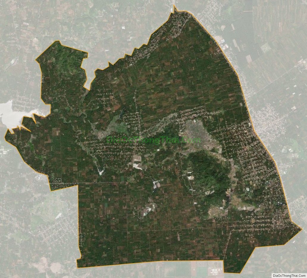 Bản đồ vệ tinh xã Ea Tiêu, huyện Cư Kuin