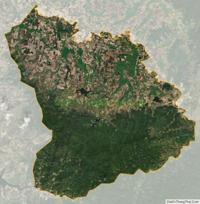 Bản đồ vệ tinh xã Cư Bông, huyện Ea Kar