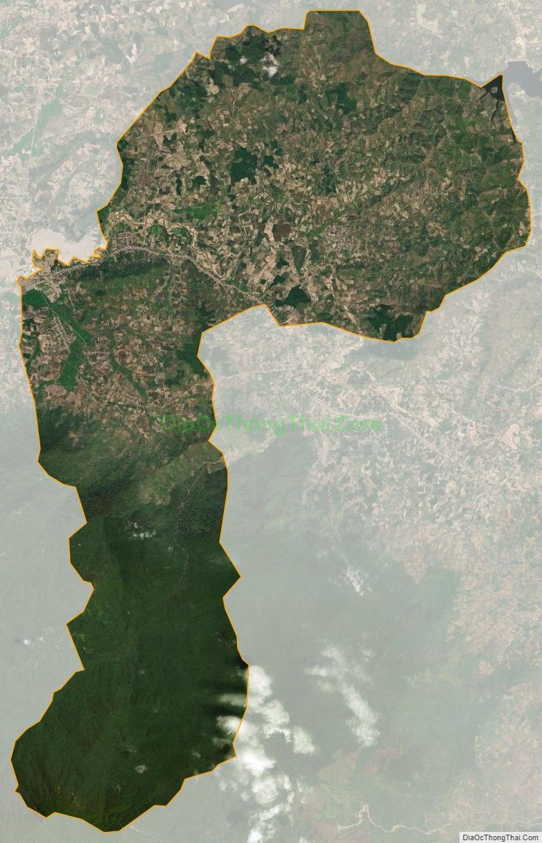 Bản đồ vệ tinh xã Hòa Phong, huyện Krông Bông