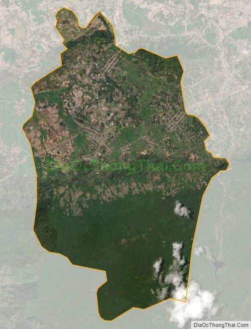 Bản đồ vệ tinh xã Hòa Sơn, huyện Krông Bông