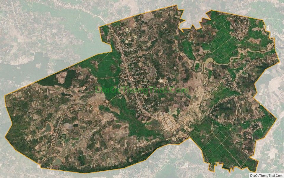Bản đồ vệ tinh xã Ea Uy, huyện Krông Pắk