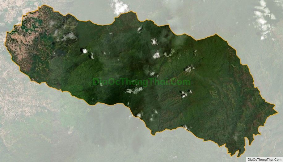 Bản đồ vệ tinh xã Bông Krang, huyện Lắk
